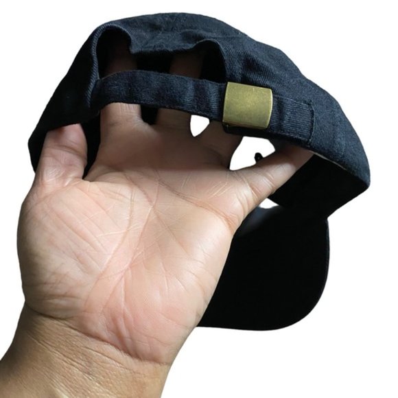 KP Unisex Black Pepsi Print Baseball Adjustable Strap Back Hat - Picture 3 of 4